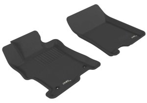 Honda Accord Floor Mats - Front - 3D MAXpider - Kagu - Black - `08-`12